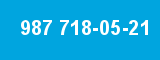 987 718-05-21 987 718-05-21